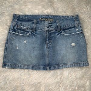 American Eagle denim mini skirt